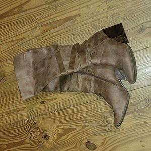 Light Brown Tall Boots Used from Francesca's
